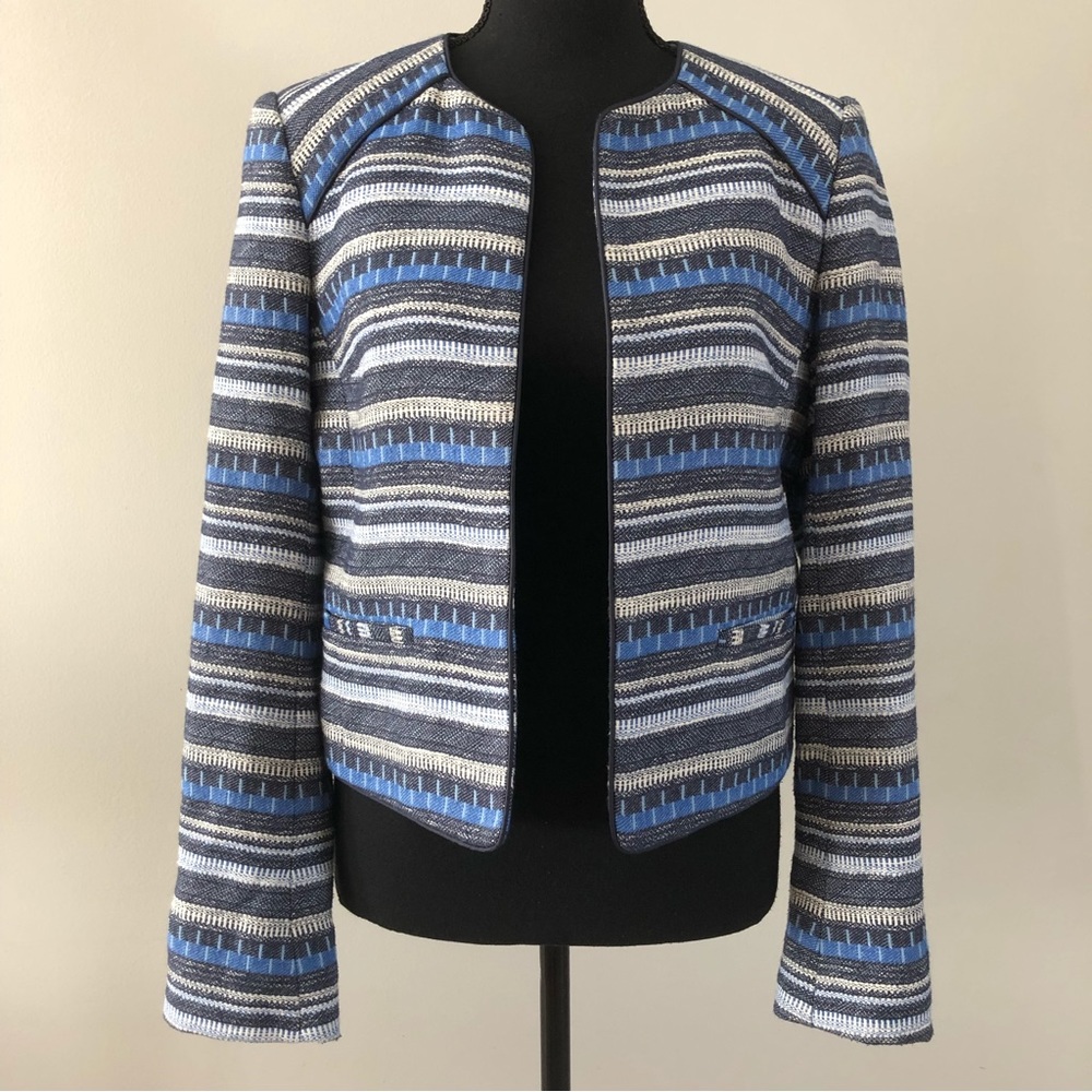 Women’s RW&CO. Striped Cropped Blazer size 8